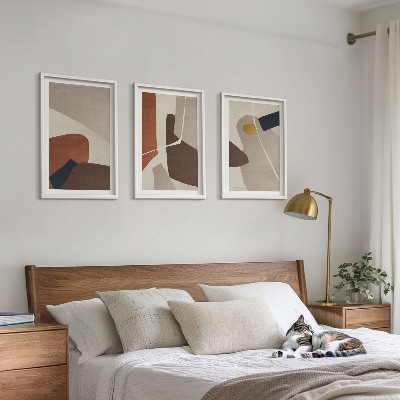 Sada obrazů do obývacího pokoje Abstraktní boho malba
