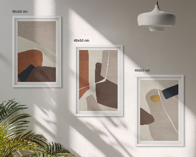 Sada obrazů do obývacího pokoje Abstraktní boho malba