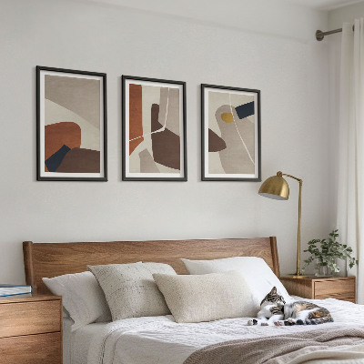 Sada obrazů do obývacího pokoje Abstraktní boho malba