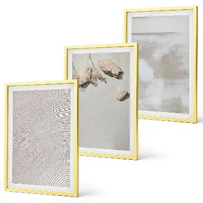 Sada obrazů do obývacího pokoje s motivem pískovcové boho textury