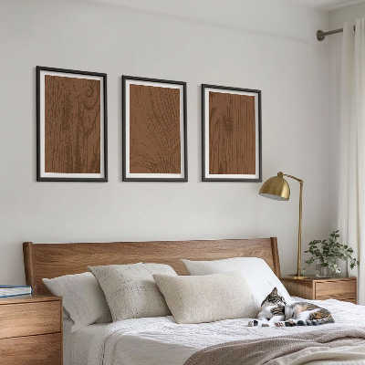 Sada obrazů do obývacího pokoje Minimalismus textury kůry dřeva