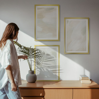 Sada obrazů do obývacího pokoje Jasné barvy abstraktní boho