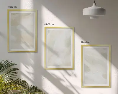 Sada obrazů do obývacího pokoje abstraktní boho v jasných barvách