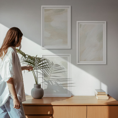 Sada obrazů do obývacího pokoje Jasné barvy abstraktní boho