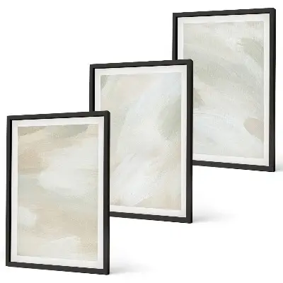 Sada obrazů do obývacího pokoje abstraktní boho v jasných barvách