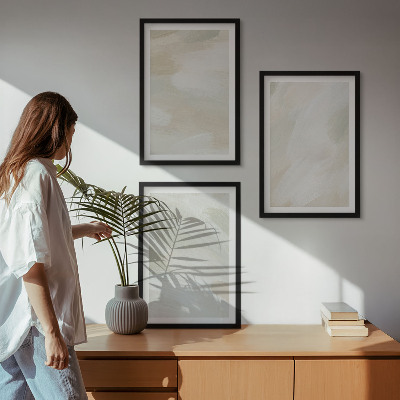 Sada obrazů do obývacího pokoje Jasné barvy abstraktní boho