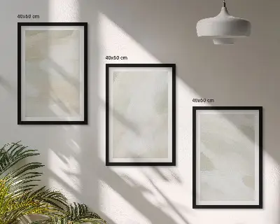 Sada obrazů do obývacího pokoje abstraktní boho v jasných barvách