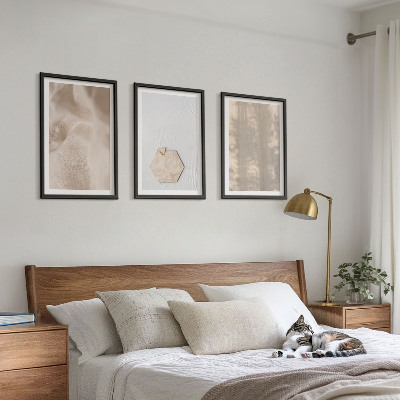 Sada obrazů do obývacího pokoje Jemné textury boho příroda