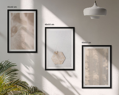 Sada obrazů do obývacího pokoje Jemné textury boho příroda