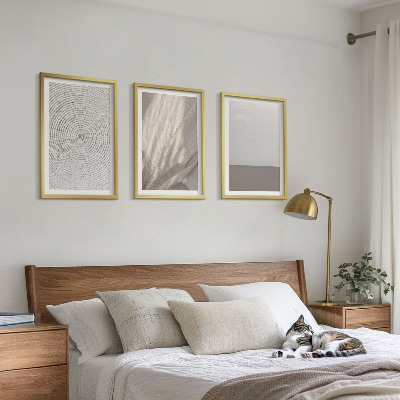 Sada 3 obrazů Přírodní boho textury