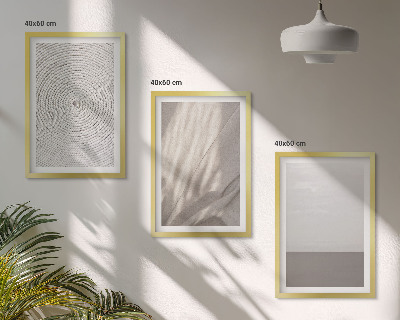 Sada 3 obrazů Přírodní boho textury