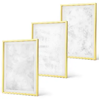 Sada 3 obrazů minimalistické pozadí s bílými skvrnami