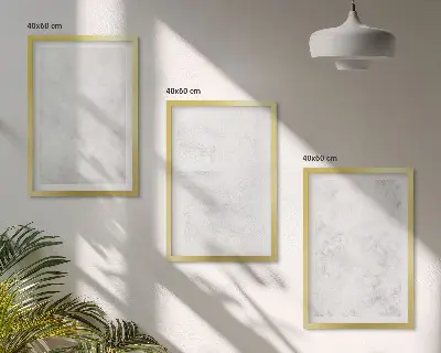 Sada 3 obrazů minimalistické pozadí s bílými skvrnami