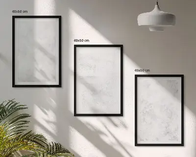 Sada 3 obrazů minimalistické pozadí s bílými skvrnami