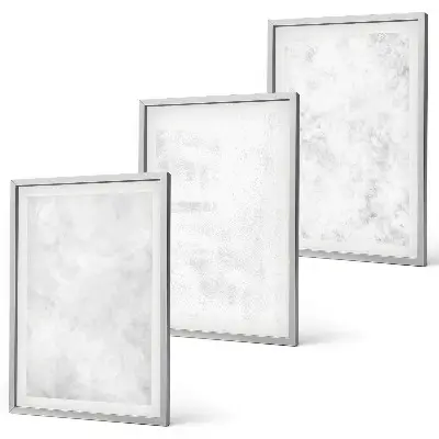 Sada 3 obrazů minimalistické pozadí s bílými skvrnami