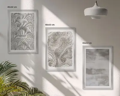 Sada obrazů do obývacího pokoje s průmyslovými abstraktními vzory
