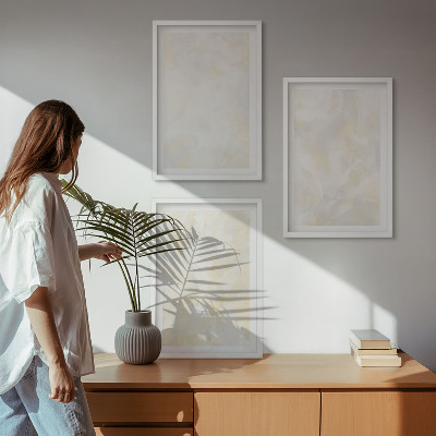 Sada obrazů do obývacího pokoje Design s jasnými texturami barvy