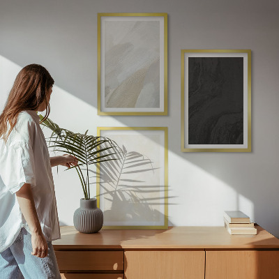 Sada 3 obrazů Struktury odstínů minimalismu