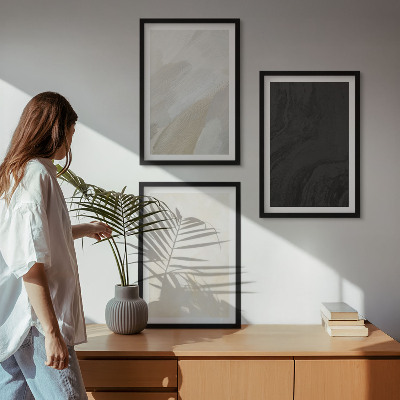 Sada 3 obrazů Struktury odstínů minimalismu