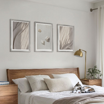 Sada obrazů do obývacího pokoje Detailní záběry struktury v boho stylu