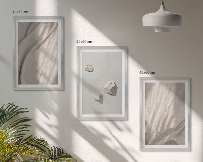 Sada obrazů do obývacího pokoje Detailní záběry struktury v boho stylu