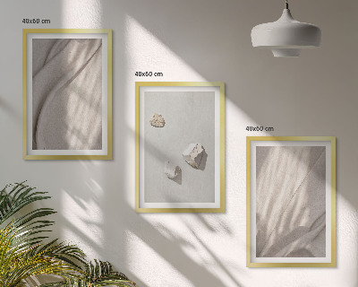 Sada obrazů do obývacího pokoje Detailní záběry struktury v boho stylu