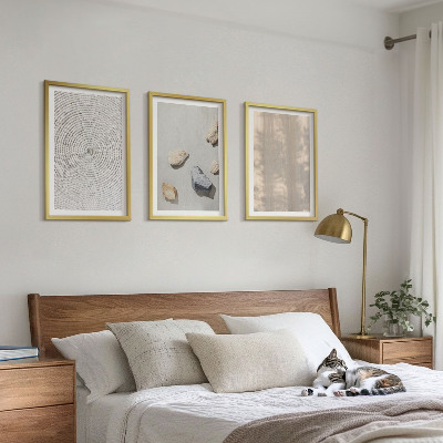 Sada 3 obrazů Boho přírodní textury struktury