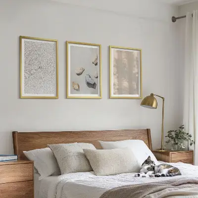 Sada 3 obrazů boho přírodní textury