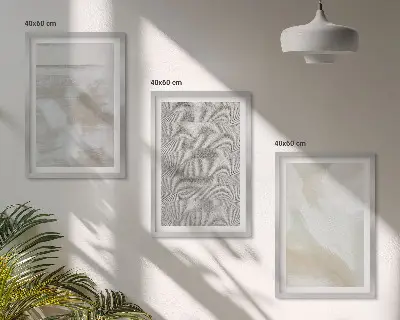 Sada 3 obrazů s abstraktním moderním designem