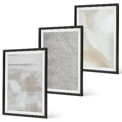 Sada 3 obrazů s abstraktním moderním designem