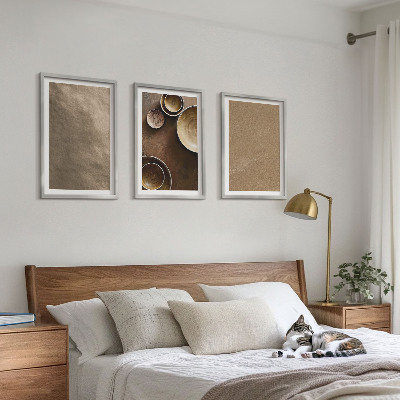 Sada obrazů do obývacího pokoje Minimalistické kamenné stavby