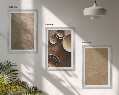 Sada obrazů do obývacího pokoje Minimalistické kamenné stavby