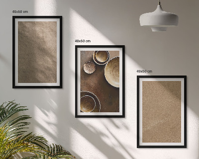 Sada obrazů do obývacího pokoje Minimalistické kamenné stavby