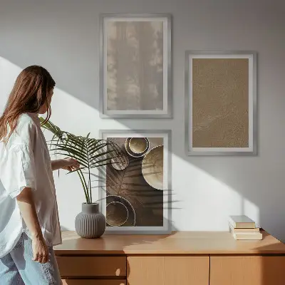 Minimalistické texturní struktury sada 3 obrazů