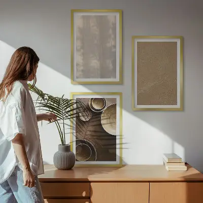 Minimalistické texturní struktury sada 3 obrazů