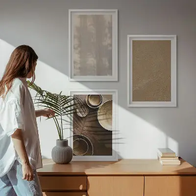 Minimalistické texturní struktury sada 3 obrazů