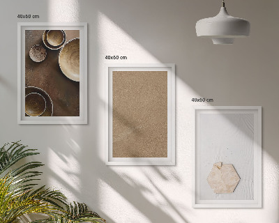 Sada 3 obrazů Minimalistické textury a barvy