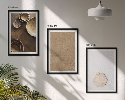 Sada 3 obrazů Minimalistické textury a barvy