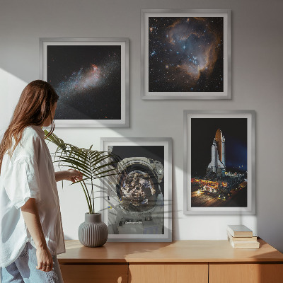 Moderní sada obrazů Malebné uličky moře, pláž