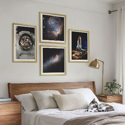 Moderní sada obrazů Malebné uličky moře, pláž