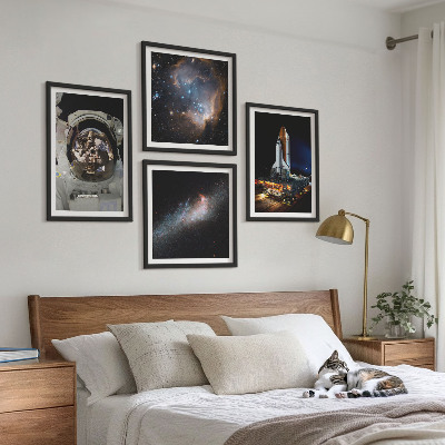 Moderní sada obrazů Malebné uličky moře, pláž