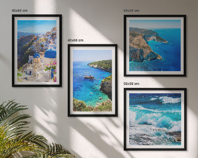Moderní sada obrazů Řecké pohledy na Santorini Oia