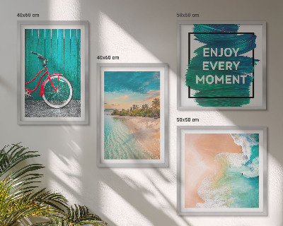 Dekorativní sada obrazů Inspirace pro cyklistiku na mořské lodi