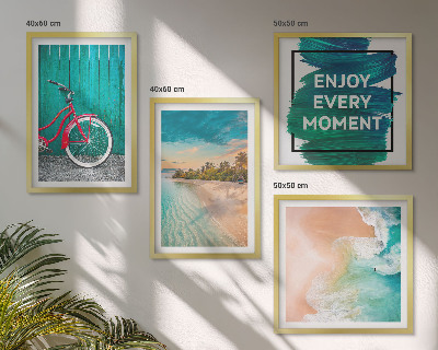 Dekorativní sada obrazů Inspirace pro cyklistiku na mořské lodi