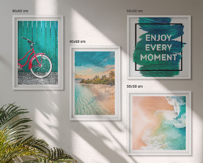 Dekorativní sada obrazů Inspirace pro cyklistiku na mořské lodi