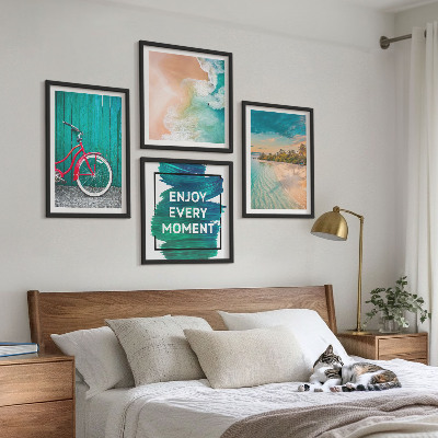 Dekorativní sada obrazů Inspirace pro cyklistiku na mořské lodi