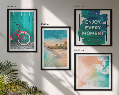 Dekorativní sada obrazů Inspirace pro cyklistiku na mořské lodi