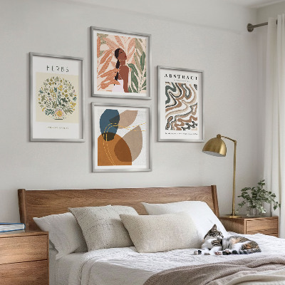 Moderní sada obrazů Boho estetické pastelové plakáty