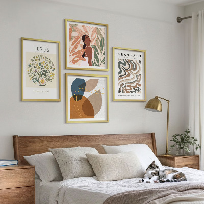 Moderní sada obrazů Boho estetické pastelové plakáty