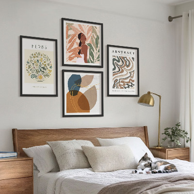 Moderní sada obrazů Boho estetické pastelové plakáty